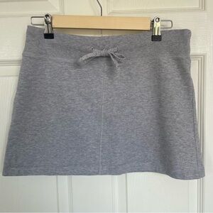 Brandy Melville Heather Grey 100% Cotton Miniskirt